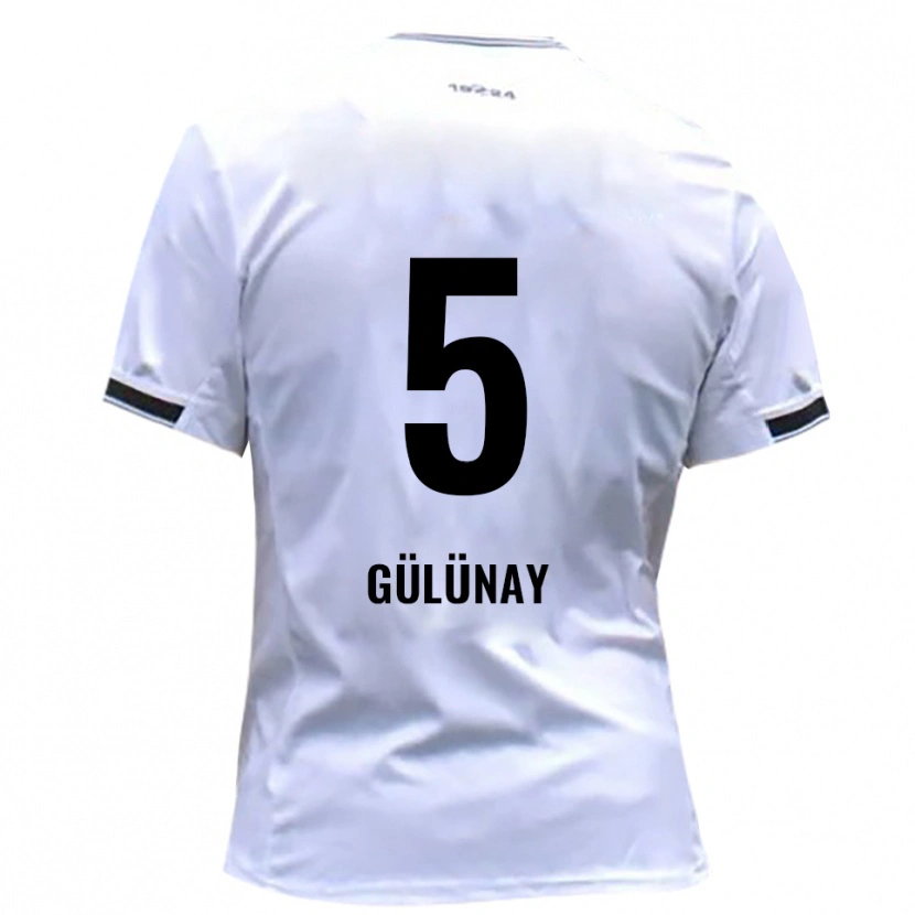 Danxen Donna Maglia Louis Gülünay #5 Bianco Rosso Kit Gara Home 2025/26 Maglietta