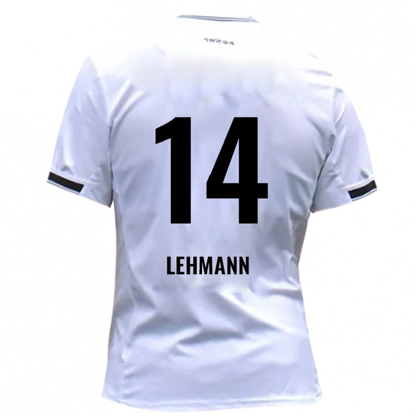 Danxen Donna Maglia Paul Lehmann #14 Bianco Rosso Kit Gara Home 2025/26 Maglietta