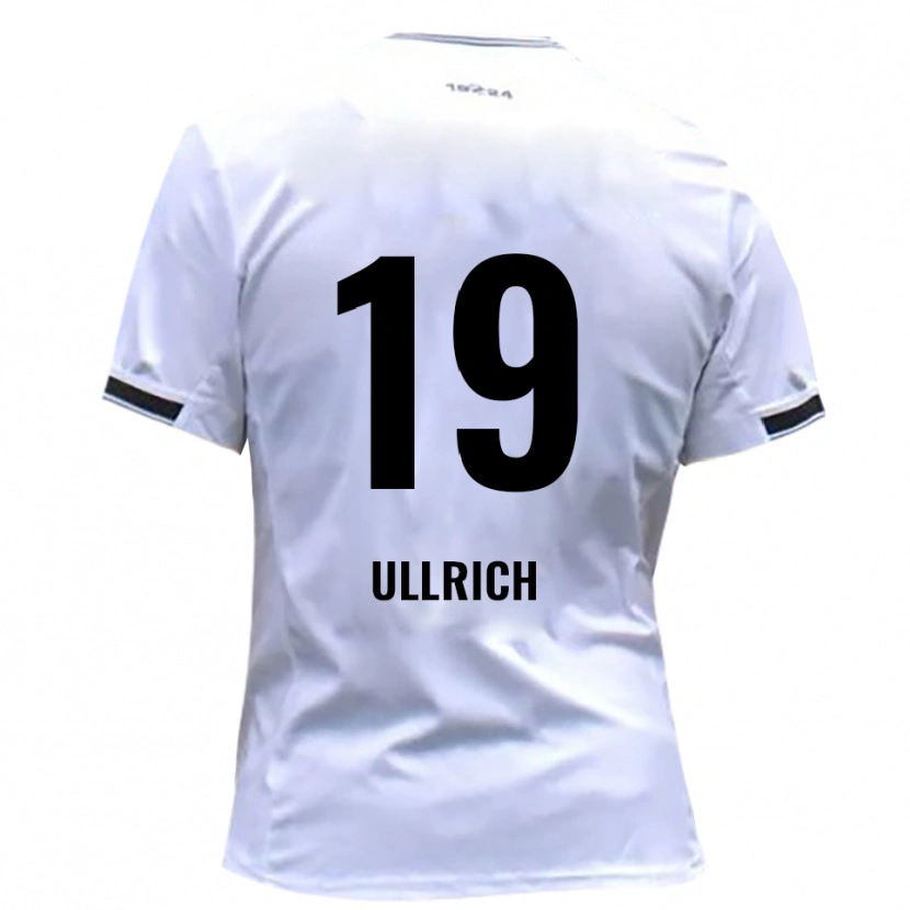 Danxen Donna Maglia Nikita Ullrich #19 Bianco Rosso Kit Gara Home 2025/26 Maglietta