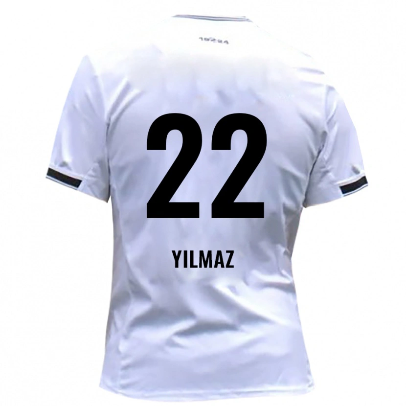 Danxen Donna Maglia Furkan Yilmaz #22 Bianco Rosso Kit Gara Home 2025/26 Maglietta
