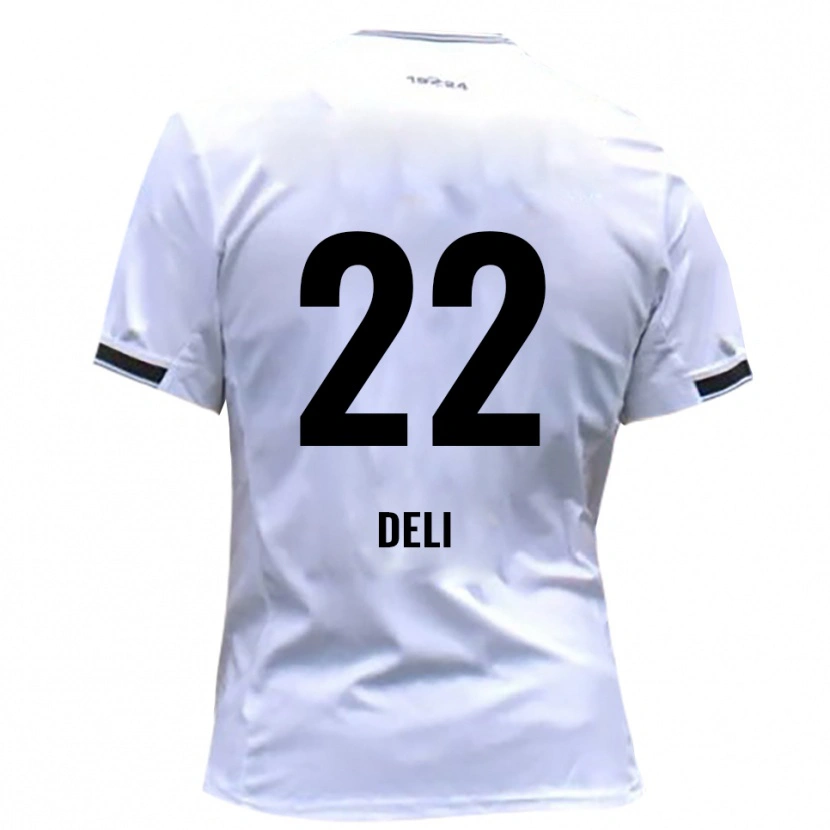 Danxen Donna Maglia Levin Deli #22 Bianco Rosso Kit Gara Home 2025/26 Maglietta