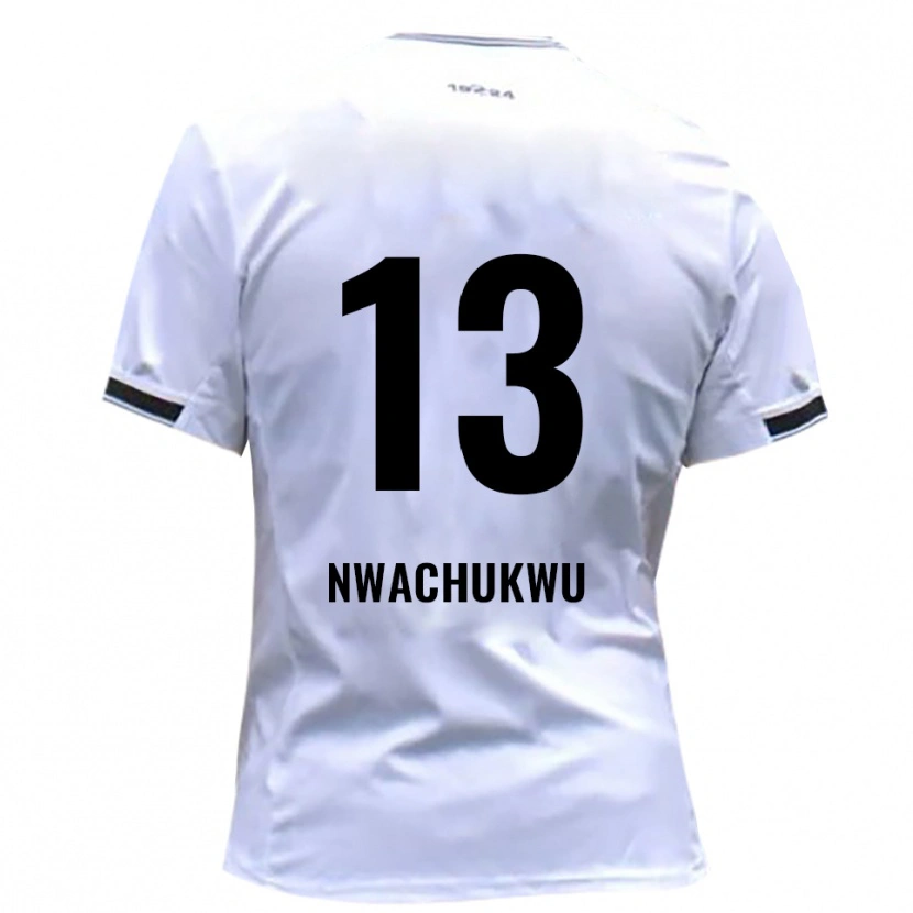 Danxen Donna Maglia Isaak Nwachukwu #13 Bianco Rosso Kit Gara Home 2025/26 Maglietta