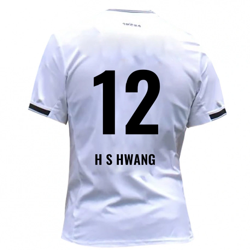 Danxen Donna Maglia Seung-Ho Hwang #12 Bianco Rosso Kit Gara Home 2025/26 Maglietta