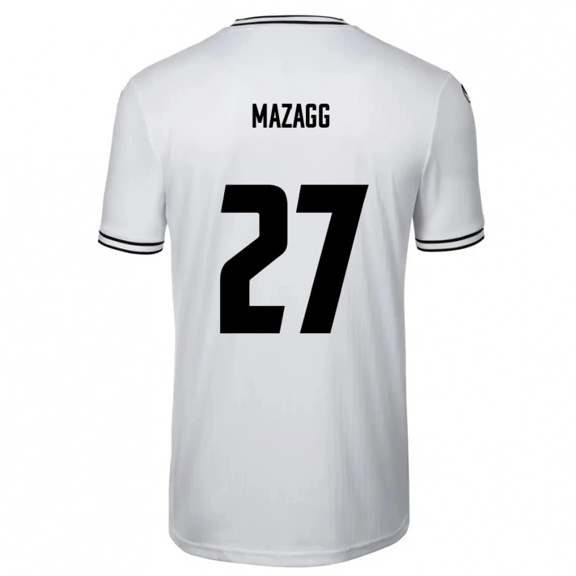 Danxen Donna Maglia Lukas Mazagg #27 Bianco Nero Kit Gara Home 2025/26 Maglietta