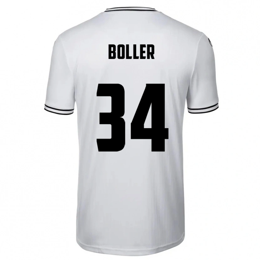 Danxen Donna Maglia Jan Boller #34 Bianco Nero Kit Gara Home 2025/26 Maglietta