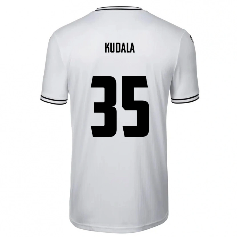 Danxen Donna Maglia Julian Kudala #35 Bianco Nero Kit Gara Home 2025/26 Maglietta