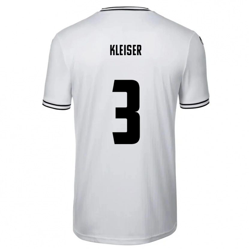 Danxen Donna Maglia Noah Kleiser #3 Bianco Nero Kit Gara Home 2025/26 Maglietta