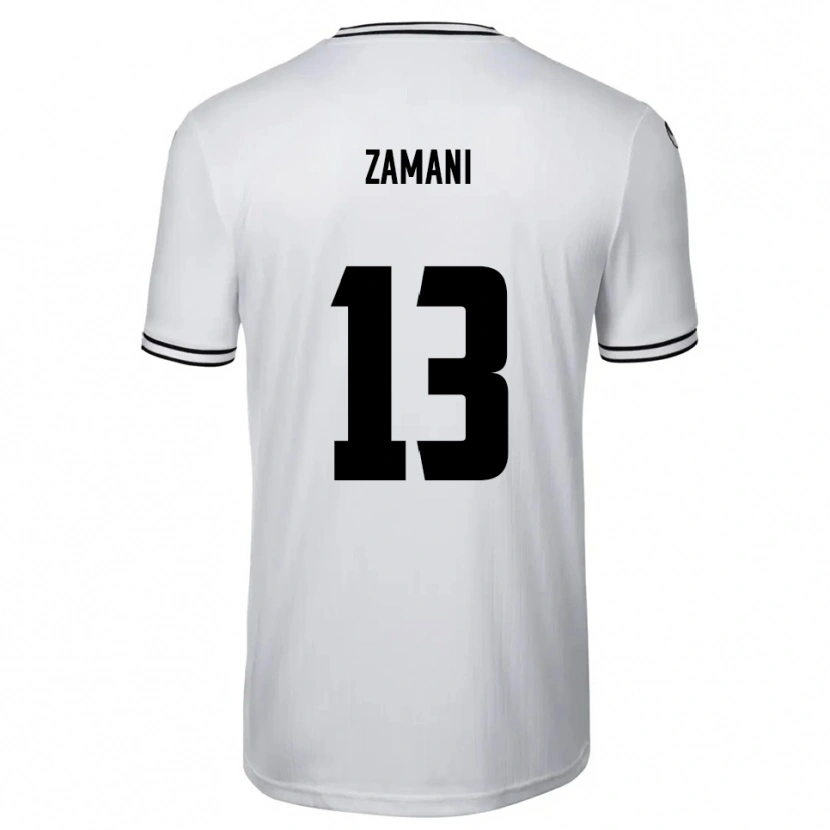 Danxen Donna Maglia Erfan Zamani #13 Bianco Nero Kit Gara Home 2025/26 Maglietta