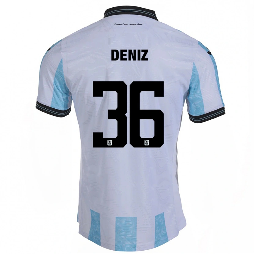 Danxen Donna Maglia Tunay Deniz #36 Bianco Azzurro Kit Gara Home 2025/26 Maglietta