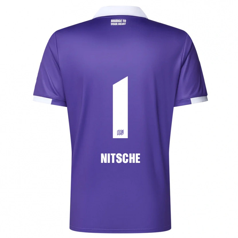 Danxen Donna Maglia Till Nitsche #1 Viola Bianco Kit Gara Home 2025/26 Maglietta