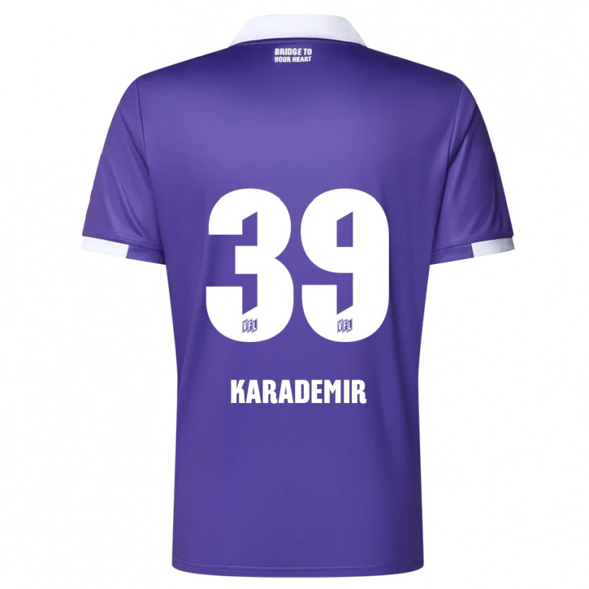 Danxen Donna Maglia Yiğit Karademir #39 Viola Bianco Kit Gara Home 2025/26 Maglietta