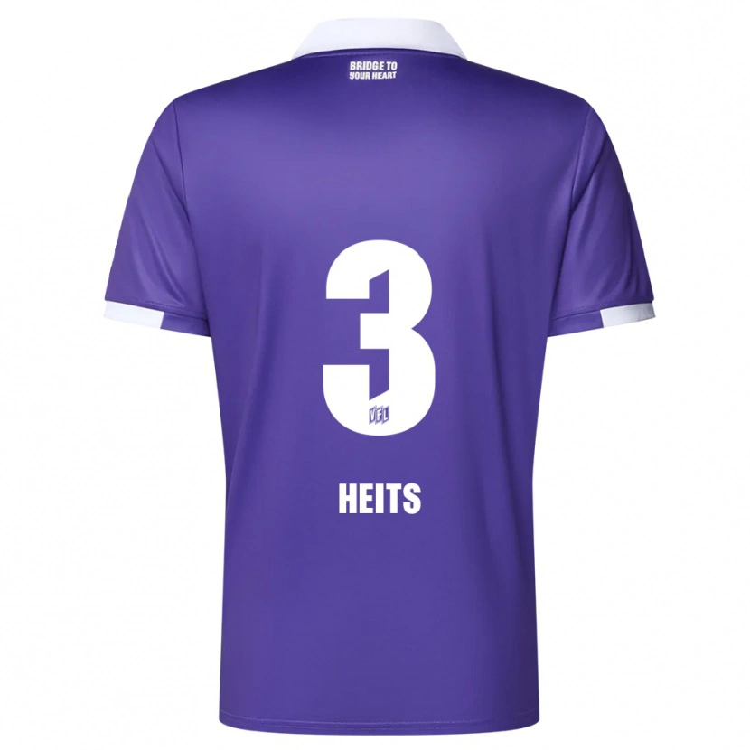 Danxen Donna Maglia Lasse Heits #3 Viola Bianco Kit Gara Home 2025/26 Maglietta