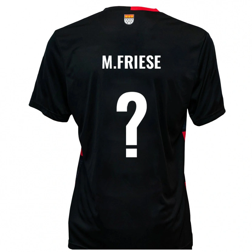 Danxen Donna Maglia Lara Maria Friese #0 Nero Rosso Kit Gara Home 2025/26 Maglietta