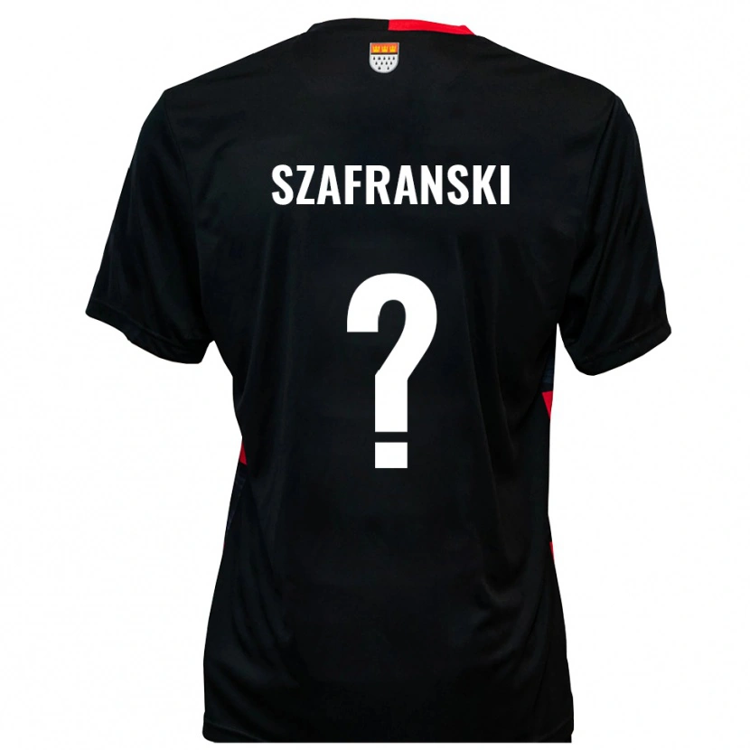 Danxen Donna Maglia Svenja Szafranski #0 Nero Rosso Kit Gara Home 2025/26 Maglietta
