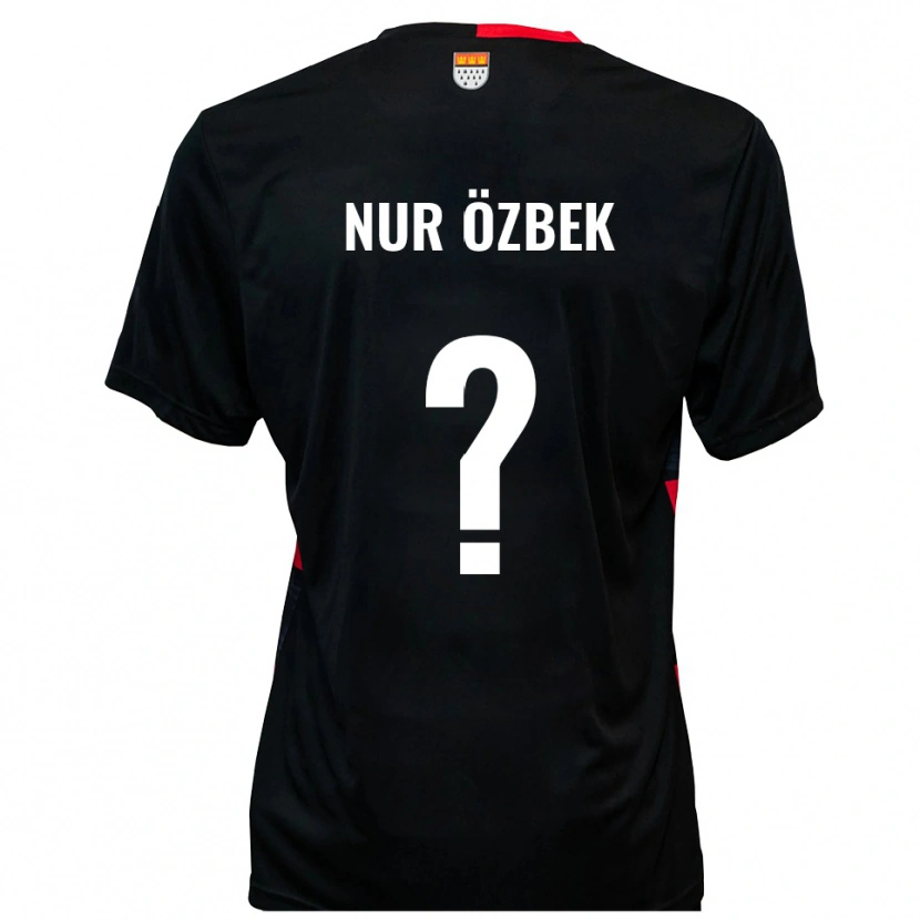 Danxen Donna Maglia Irem Nur Özbek #0 Nero Rosso Kit Gara Home 2025/26 Maglietta