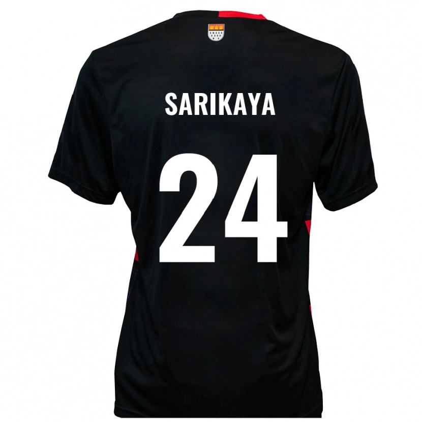 Danxen Donna Maglia Ege Sarikaya #24 Nero Rosso Kit Gara Home 2025/26 Maglietta