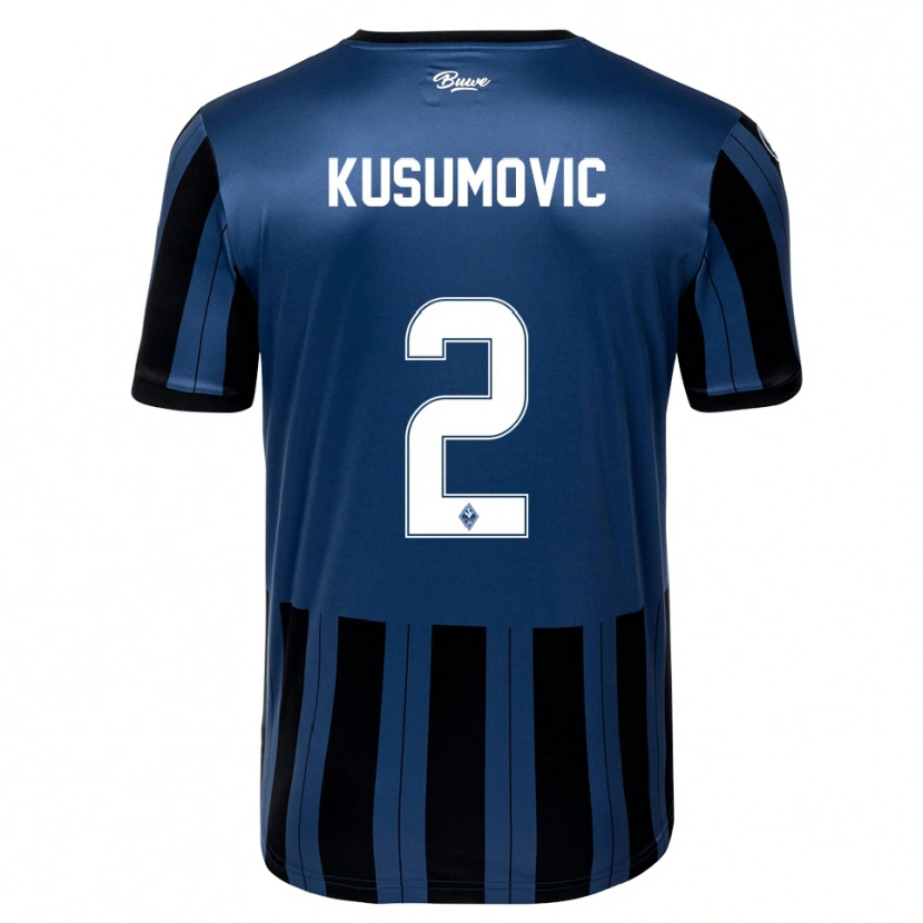 Danxen Donna Maglia Sami Kusumovic #2 Blu Grigio Nero Kit Gara Home 2025/26 Maglietta