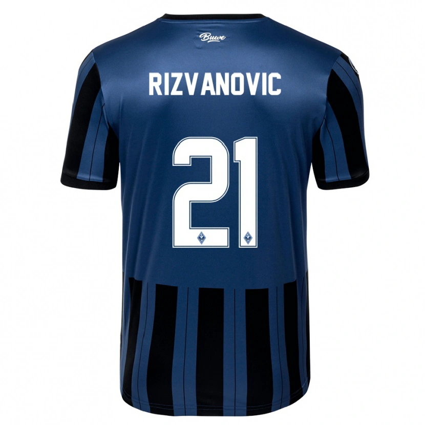 Danxen Donna Maglia Adnan Rizvanovic #21 Blu Grigio Nero Kit Gara Home 2025/26 Maglietta