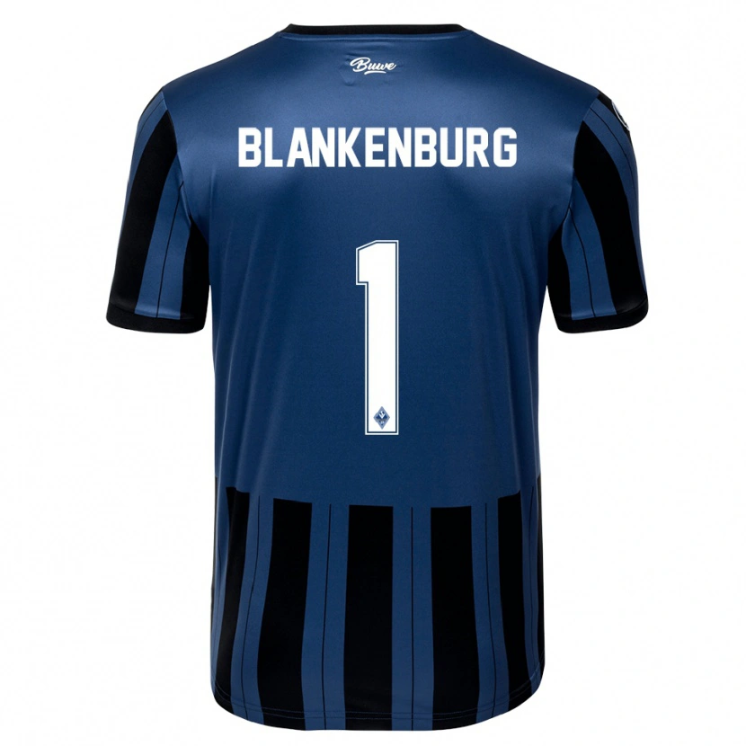 Danxen Donna Maglia Luca Blankenburg #1 Blu Grigio Nero Kit Gara Home 2025/26 Maglietta