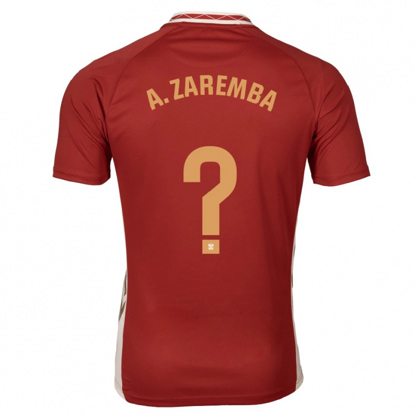 Danxen Donna Maglia Aleksandra Zaremba Kupiec #0 Bordeaux Oro Kit Gara Away 2025/26 Maglietta