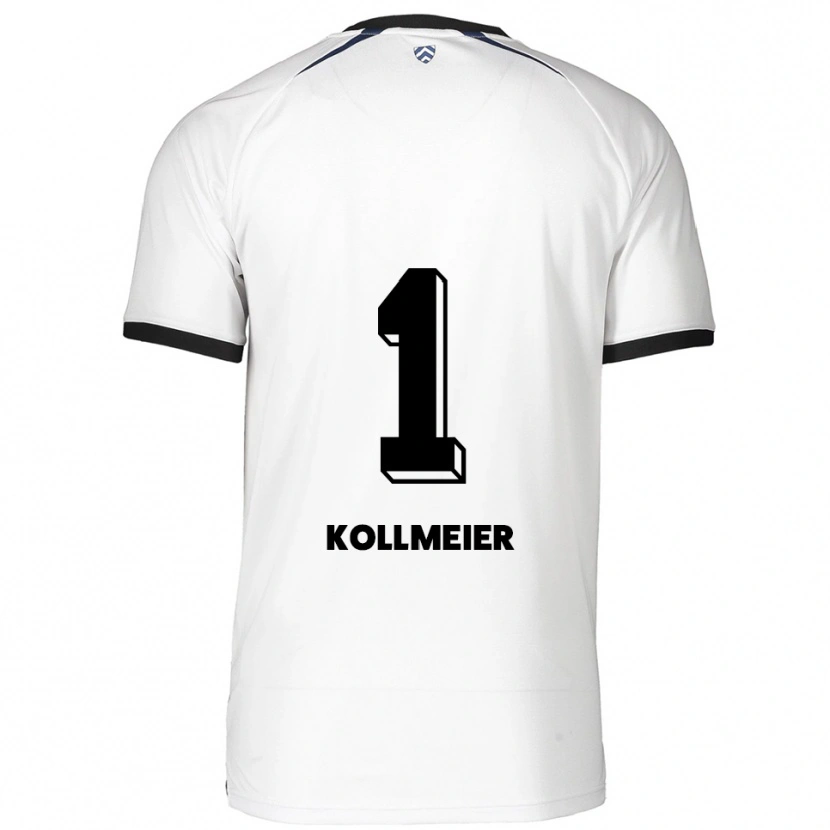 Danxen Donna Maglia Anton Kollmeier #1 Bianco Nero Kit Gara Away 2025/26 Maglietta