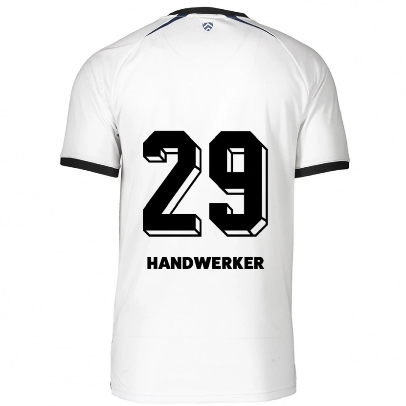 Danxen Donna Maglia Tim Handwerker #29 Bianco Nero Kit Gara Away 2025/26 Maglietta