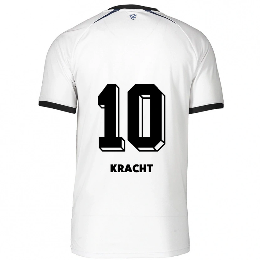 Danxen Donna Maglia Julien-Noah Kracht #10 Bianco Nero Kit Gara Away 2025/26 Maglietta