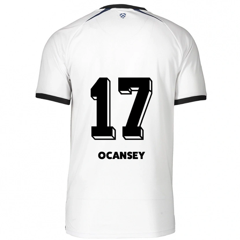 Danxen Donna Maglia Vincent Ocansey #17 Bianco Nero Kit Gara Away 2025/26 Maglietta