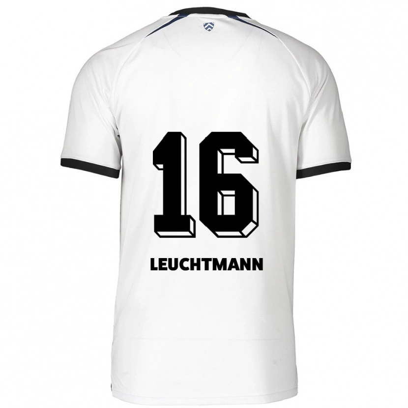 Danxen Donna Maglia Jana Leuchtmann #16 Bianco Nero Kit Gara Away 2025/26 Maglietta