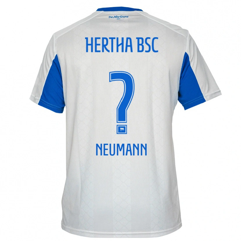 Danxen Donna Maglia Dian Neumann #0 Bianco Blu Kit Gara Away 2025/26 Maglietta
