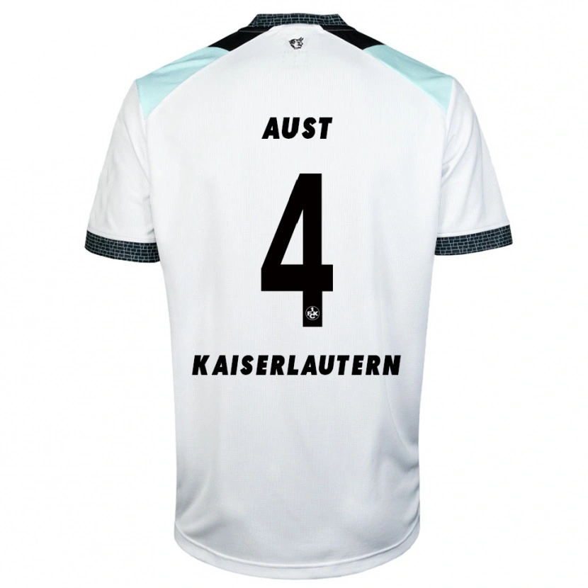 Danxen Donna Maglia Luca Aust #4 Bianco Nero Kit Gara Away 2025/26 Maglietta