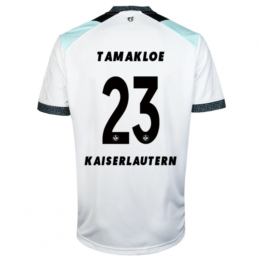 Danxen Donna Maglia Newton Tamakloe #23 Bianco Nero Kit Gara Away 2025/26 Maglietta