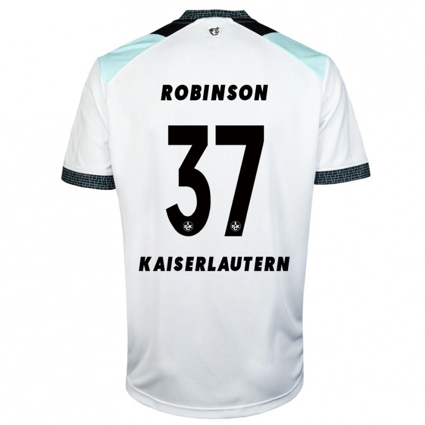 Danxen Donna Maglia Leon Robinson #37 Bianco Nero Kit Gara Away 2025/26 Maglietta