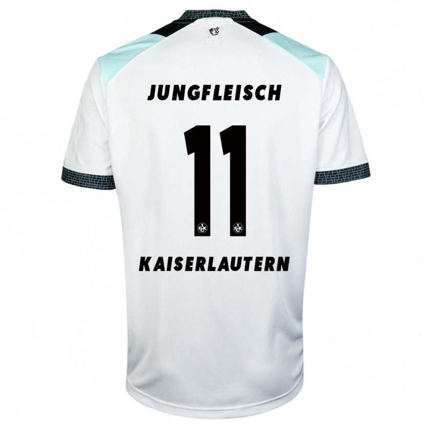 Danxen Donna Maglia Ben Jungfleisch #11 Bianco Nero Kit Gara Away 2025/26 Maglietta