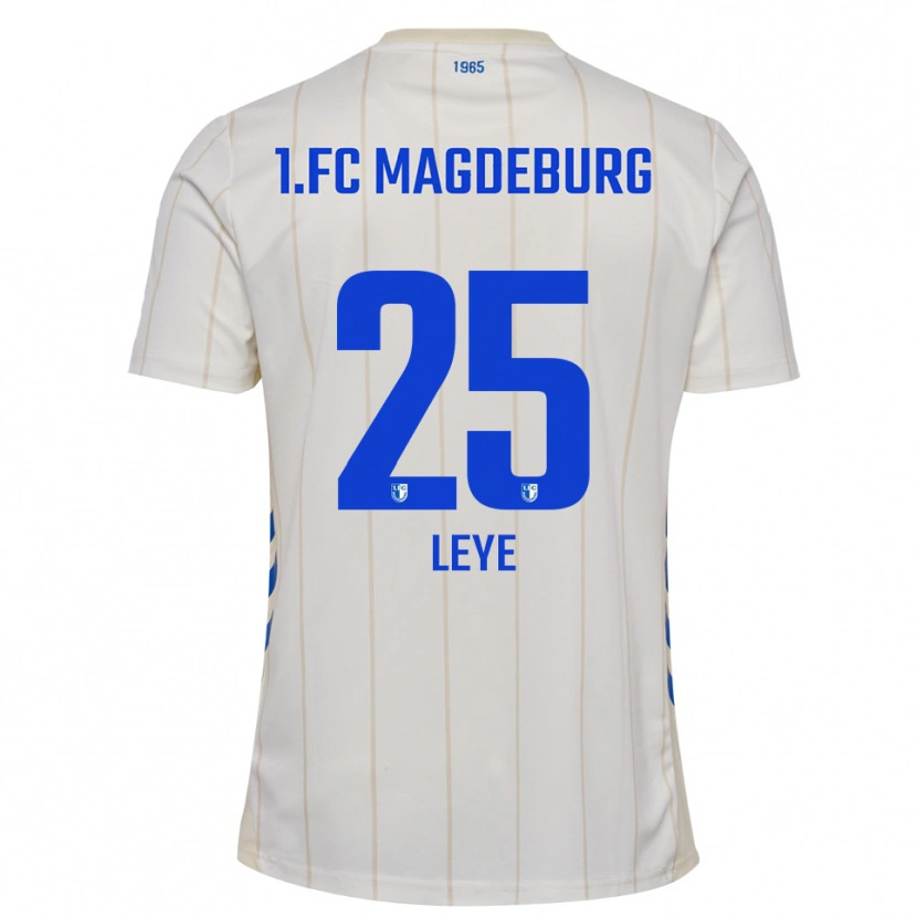 Danxen Donna Maglia Titus Leye #25 Bianco Blu Kit Gara Away 2025/26 Maglietta