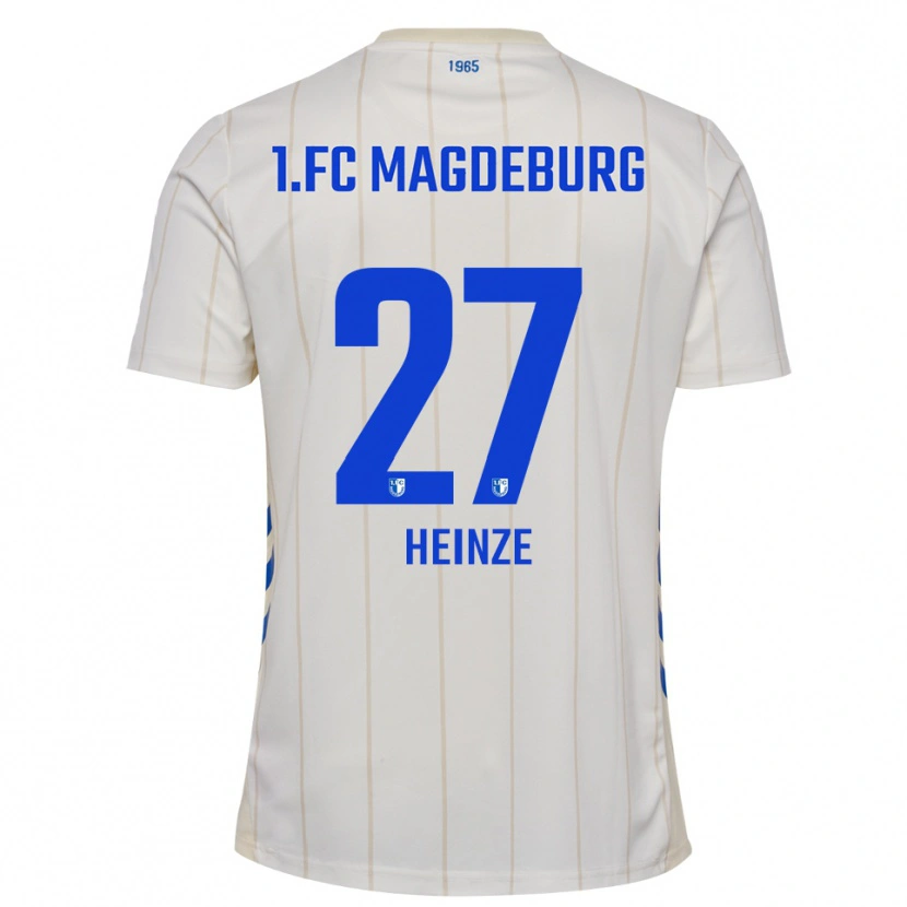 Danxen Donna Maglia Vanessa Heinze #27 Bianco Blu Kit Gara Away 2025/26 Maglietta