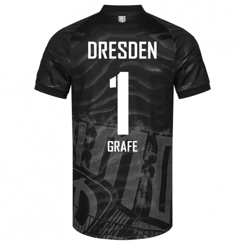 Danxen Donna Maglia Marlon Grafe #1 Nero Grigio Kit Gara Away 2025/26 Maglietta