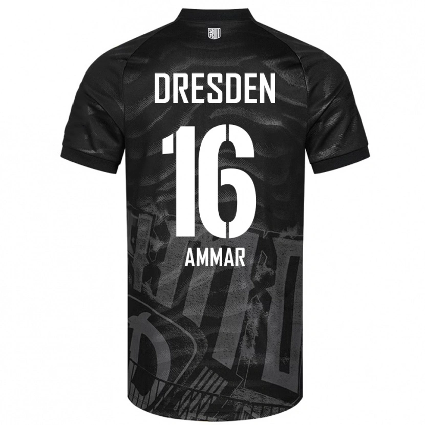 Danxen Donna Maglia Amer Ammar #16 Nero Grigio Kit Gara Away 2025/26 Maglietta