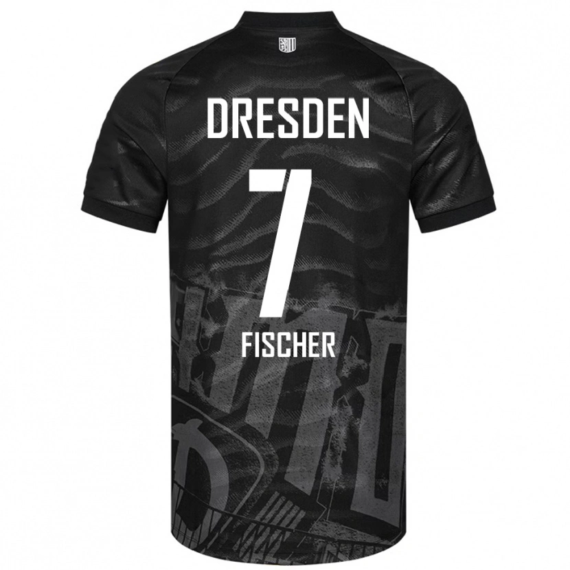 Danxen Donna Maglia Marc Fischer #7 Nero Grigio Kit Gara Away 2025/26 Maglietta