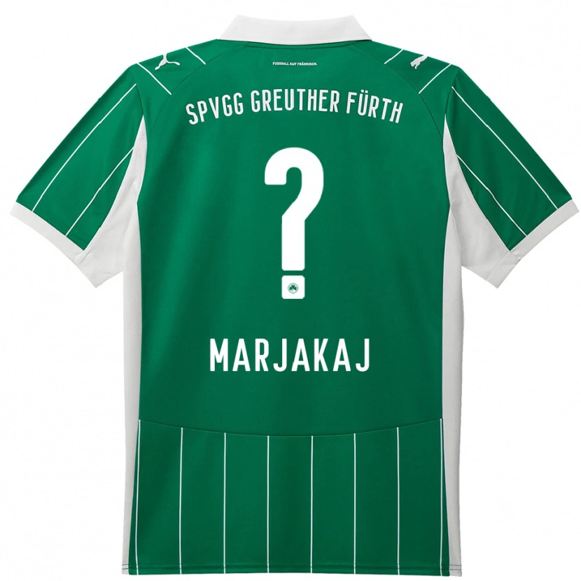 Danxen Donna Maglia Sabina Marjakaj #0 Verde Bianco Kit Gara Away 2025/26 Maglietta