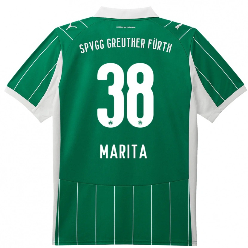 Danxen Donna Maglia Raul Marita #38 Verde Bianco Kit Gara Away 2025/26 Maglietta