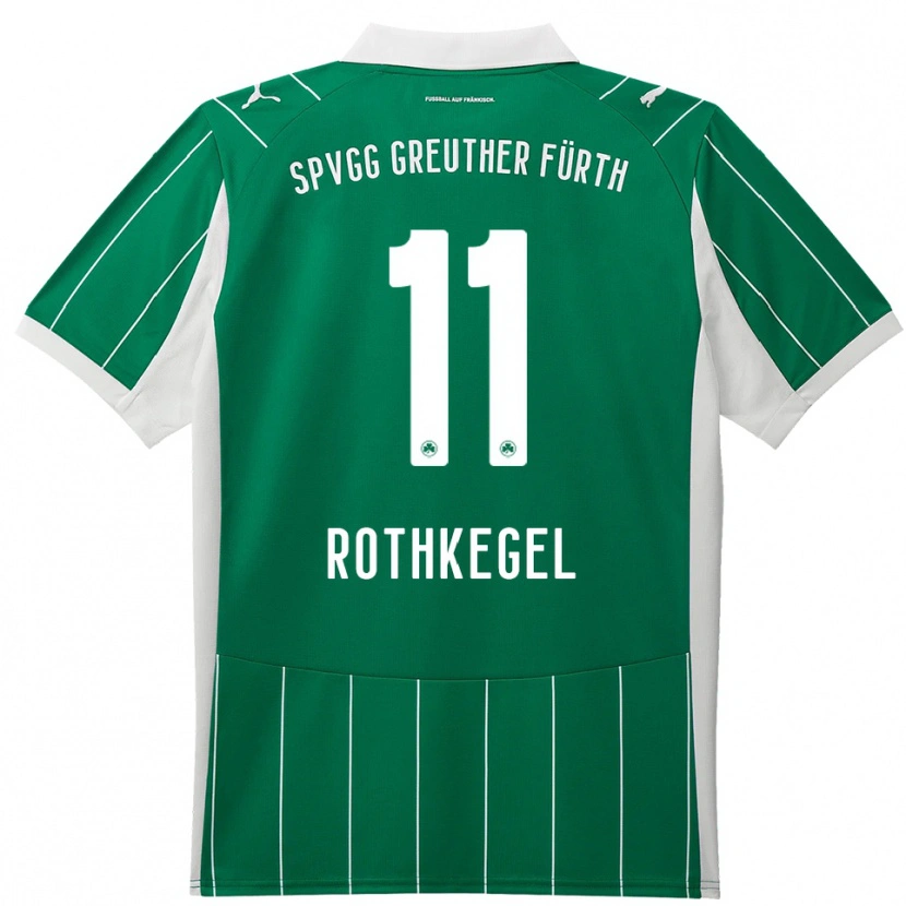 Danxen Donna Maglia Henri Rothkegel #11 Verde Bianco Kit Gara Away 2025/26 Maglietta