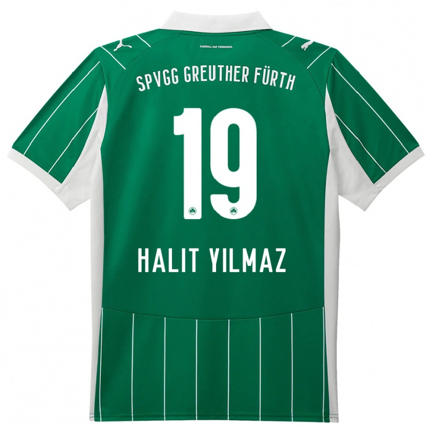 Danxen Donna Maglia Halit Yılmaz #19 Verde Bianco Kit Gara Away 2025/26 Maglietta
