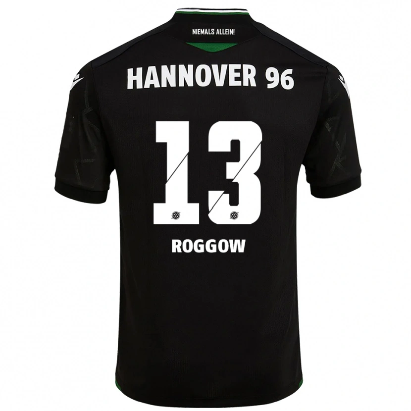 Danxen Donna Maglia Franz Roggow #13 Nero Verde Kit Gara Away 2025/26 Maglietta