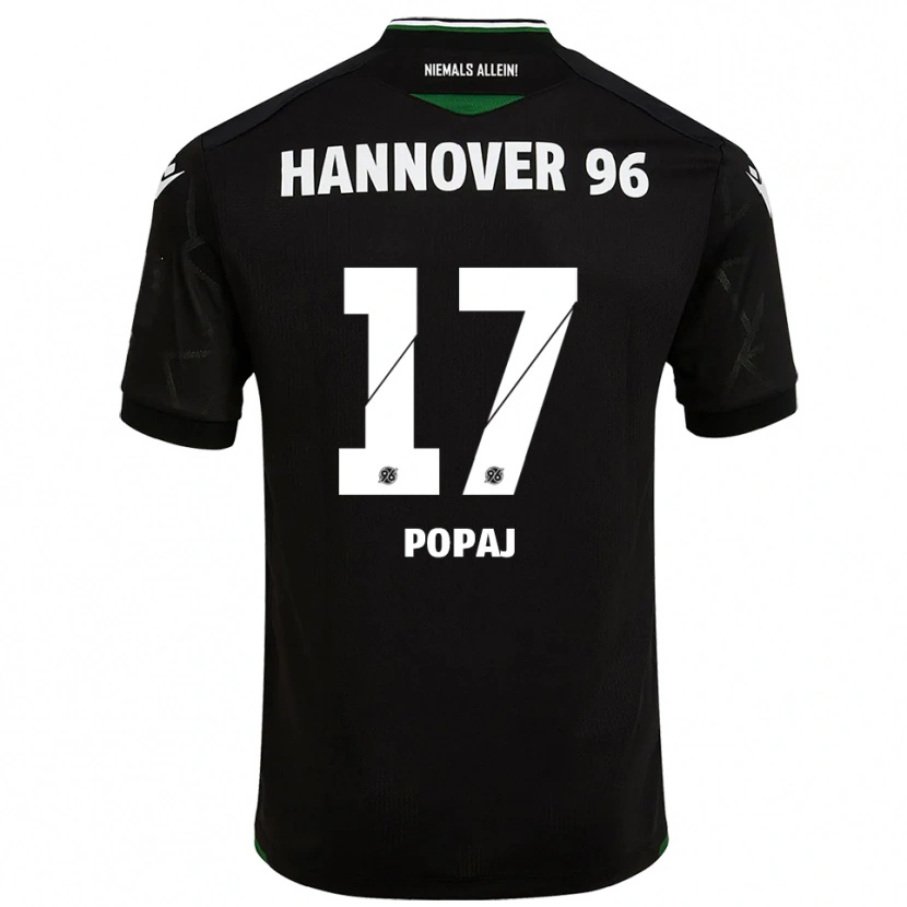 Danxen Donna Maglia Erisa Popaj #17 Nero Verde Kit Gara Away 2025/26 Maglietta
