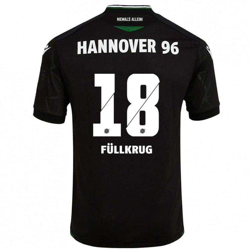 Danxen Donna Maglia Anna-Lena Füllkrug #18 Nero Verde Kit Gara Away 2025/26 Maglietta