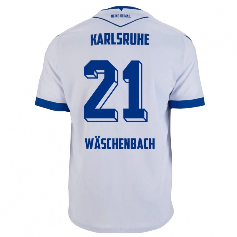 Danxen Donna Maglia Meiko Wäschenbach #21 Bianco Blu Kit Gara Away 2025/26 Maglietta