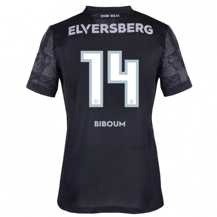 Danxen Donna Maglia Carl Biboum #14 Nero Grigio Kit Gara Away 2025/26 Maglietta
