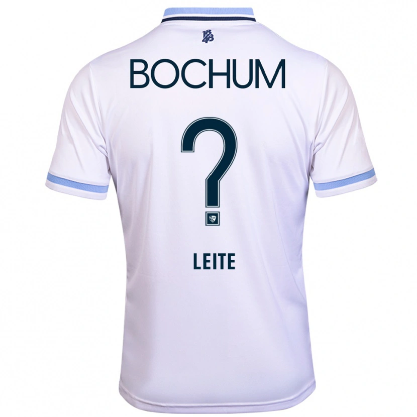 Danxen Donna Maglia Ana Leite #0 Bianco Azzurro Kit Gara Away 2025/26 Maglietta