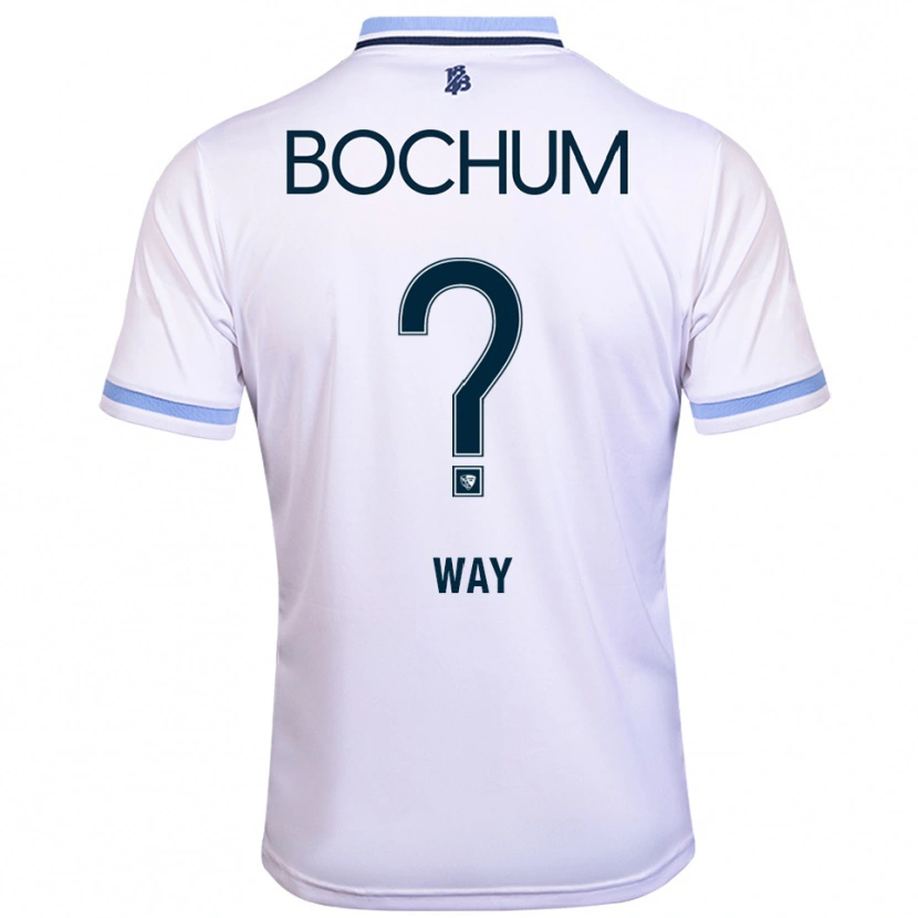 Danxen Donna Maglia Cecilia Way #0 Bianco Azzurro Kit Gara Away 2025/26 Maglietta